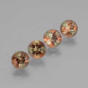 Pedras preciosas de Andaluzita Multicolorido natural de  ct, Corte Redondo, VS