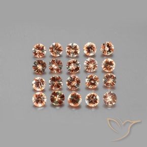 Pedras preciosas de Andaluzita Multicolorido natural de 3.53 ct, Redondo, VS