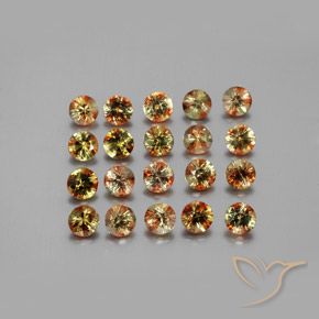 Pedras preciosas de Andaluzita Multicolorido natural de 3.86 ct, Redondo, VS