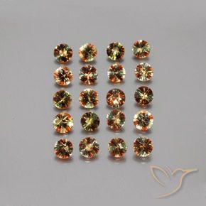 3.35ctw Natural Multicolorido Andaluzita, Redondo, VS