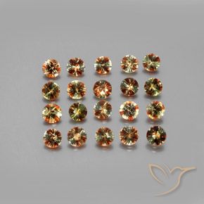 Pedras preciosas de Andaluzita Multicolorido natural de 3.35 ct, Redondo, VS