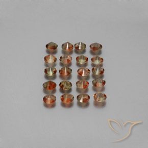 Pedras preciosas de Andaluzita Multicolorido natural de 3.35 ct, Redondo, VS