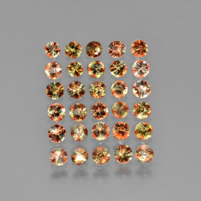 Pedras preciosas de Andaluzita Multicolorido natural de 2.45 ct, Corte Redondo, VS