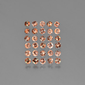 Pedras preciosas de andaluzita multicolorido natural de 2,54 ct, corte redondo, VS