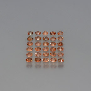 Pedras preciosas de andaluzita multicolorido natural de 2,54 ct, corte redondo, VS