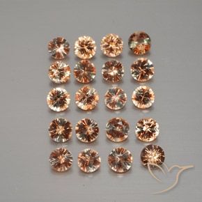 3.46ctw Natural Multicolorido Andaluzita, Redondo, VS
