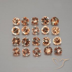 Pedras preciosas de Andaluzita Multicolorido natural de 3.46 ct, Redondo, VS