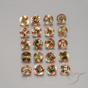 3.70ctw Natural Multicolorido Andaluzita, Redondo, VS