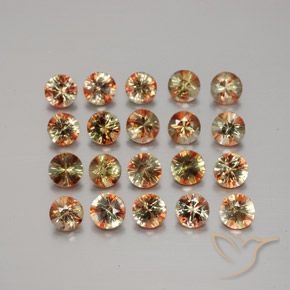 Pedras preciosas de Andaluzita Multicolorido natural de 3.70 ct, Redondo, VS