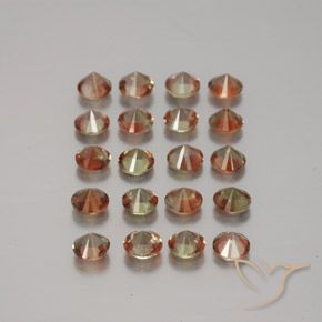 Pedras preciosas de Andaluzita Multicolorido natural de 3.70 ct, Redondo, VS