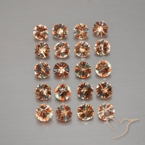 3.18ctw Natural Multicolorido Andaluzita, Redondo, VS