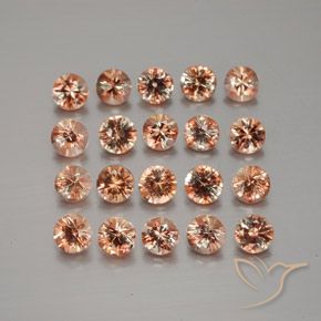 Pedras preciosas de Andaluzita Multicolorido natural de 3.79 ct, Redondo, VS