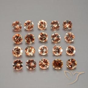 Pedras preciosas de Andaluzita Multicolorido natural de 3.54 ct, Redondo, VS