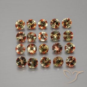 Pedras preciosas de Andaluzita Multicolorido natural de 3.66 ct, Redondo, VS