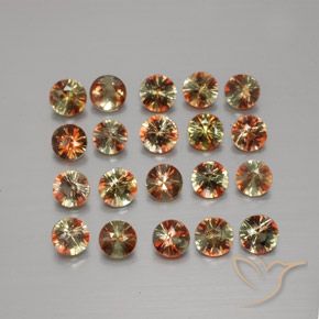 Pedras preciosas de Andaluzita Multicolorido natural de 3.44 ct, Redondo, VS