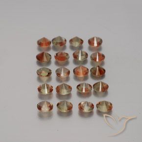 Pedras preciosas de Andaluzita Multicolorido natural de 3.44 ct, Redondo, VS