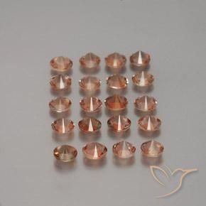 Pedras preciosas de Andaluzita Multicolorido natural de 3.46 ct, Redondo, VS