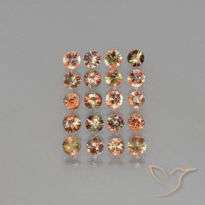 3.94ctw Natural Multicolorido Andaluzita, Redondo, VS