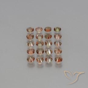 Pedras preciosas de Andaluzita Multicolorido natural de 3.94 ct, Redondo, VS