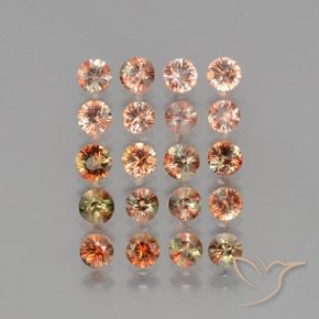 Pedras preciosas de Andaluzita Multicolorido natural de 4.41 ct, Redondo, VS