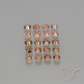 Pedras preciosas de Andaluzita Multicolorido natural de 4.41 ct, Redondo, VS