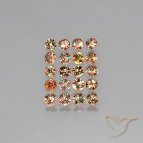 3.61ctw Natural Multicolorido Andaluzita, Redondo, VS