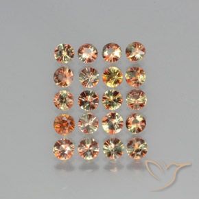 Pedras preciosas de Andaluzita Multicolorido natural de 3.61 ct, Redondo, VS