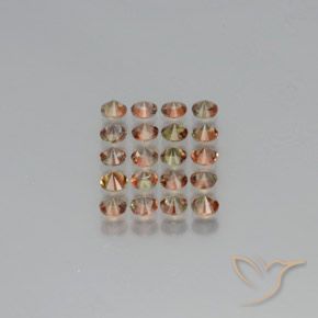 Pedras preciosas de Andaluzita Multicolorido natural de 3.61 ct, Redondo, VS