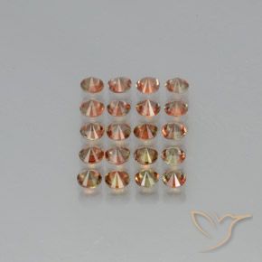 Pedras preciosas de Andaluzita Multicolorido natural de 3.13 ct, Redondo, VS