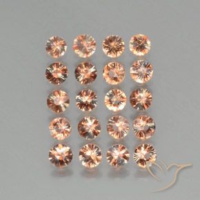 Pedras preciosas de Andaluzita Multicolorido natural de 3.07 ct, Redondo, VS
