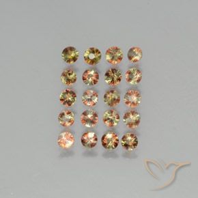 2.63ctw Natural Multicolorido Andaluzita, Redondo, VS