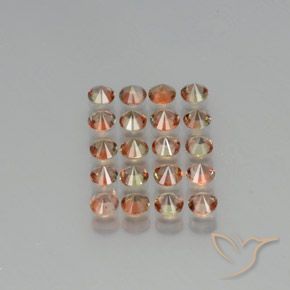 Pedras preciosas de Andaluzita Multicolorido natural de 3.82 ct, Redondo, VS