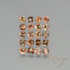 3.70ctw Natural Multicolorido Andaluzita, Redondo, VS