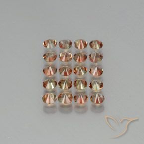 Pedras preciosas de Andaluzita Multicolorido natural de 3.70 ct, Redondo, VS