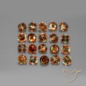 Pedras preciosas de Andaluzita Multicolorido natural de 3.46 ct, Redondo, VS