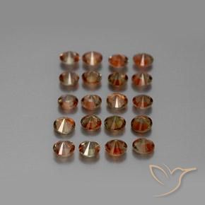 Pedras preciosas de Andaluzita Multicolorido natural de 3.46 ct, Redondo, VS
