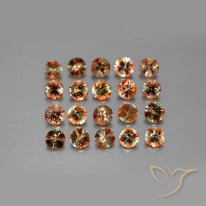Pedras preciosas de Andaluzita Multicolorido natural de 3.46 ct, Redondo, VS