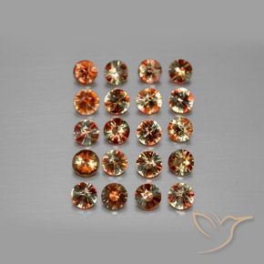 3.43ctw Natural Multicolorido Andaluzita, Redondo, VS