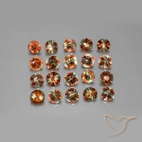 Pedras preciosas de Andaluzita Multicolorido natural de 3.43 ct, Redondo, VS