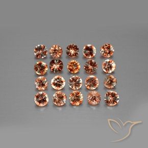 Pedras preciosas de Andaluzita Multicolorido natural de 3.30 ct, Redondo, VS
