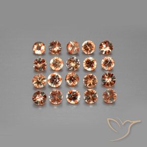 Pedras preciosas de Andaluzita Multicolorido natural de 3.33 ct, Redondo, VS