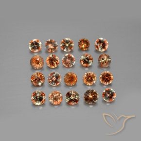 Pedras preciosas de Andaluzita Multicolorido natural de 3.52 ct, Redondo, VS
