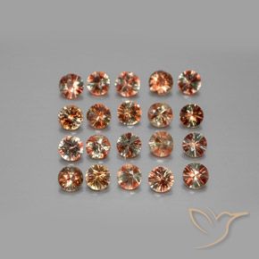 Pedras preciosas de Andaluzita Multicolorido natural de 3.37 ct, Redondo, VS
