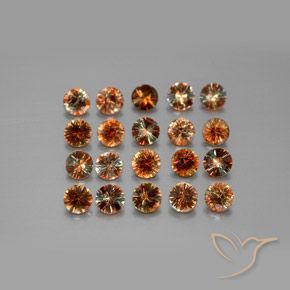Pedras preciosas de Andaluzita Multicolorido natural de 3.49 ct, Redondo, VS