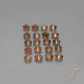 Pedras preciosas de Andaluzita Multicolorido natural de 3.49 ct, Redondo, VS