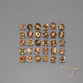 Pedras preciosas de Andaluzita Multicolorido natural de 4.08 ct, Redondo, VS