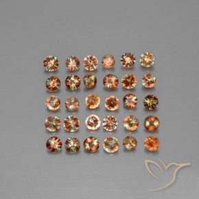 Pedras preciosas de Andaluzita Multicolorido natural de 4.44 ct, Redondo, VS