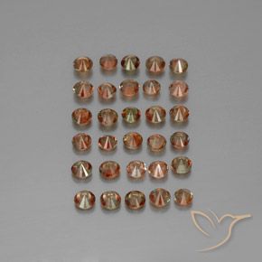 Pedras preciosas de Andaluzita Multicolorido natural de 4.44 ct, Redondo, VS