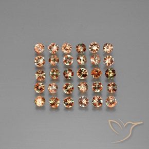 Pedras preciosas de Andaluzita Multicolorido natural de 3.70 ct, Redondo, VS