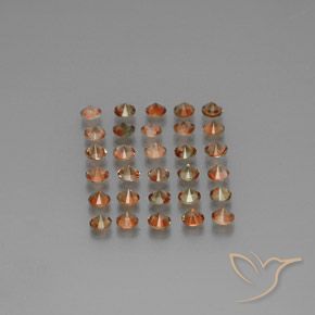 Pedras preciosas de Andaluzita Multicolorido natural de 3.70 ct, Redondo, VS